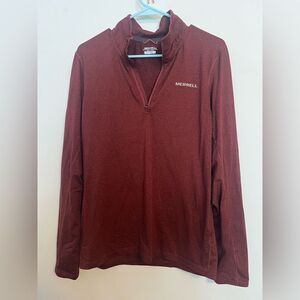 Merrell Burgundy Activewear Half Zip